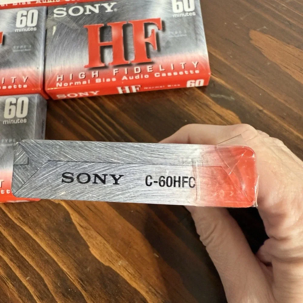 Lot of 5 Sony HF 60 Normal Bias Cassette Tapes -‎ New Sealed